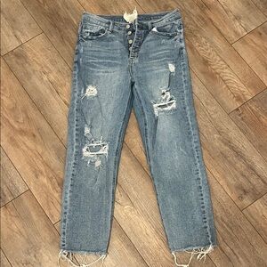 Altar’d State Distressed Blue Jeans